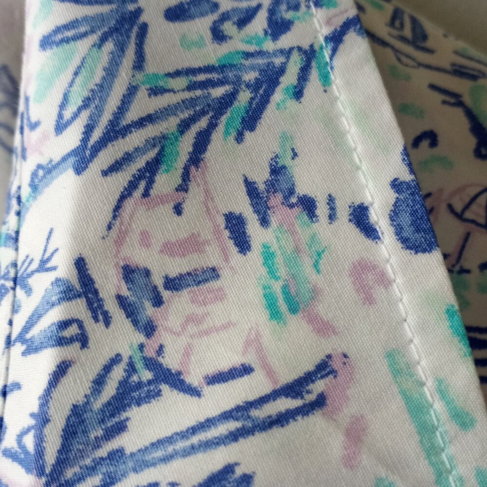 NWOT 'Talbots' Sleeveless Tropical themed Blouse Size XLp 100%Cotton - Picture 5 of 11